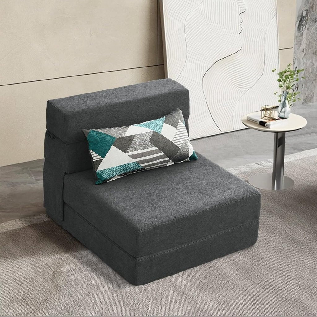 60 inch pull out sofa bed, memory foam sofa with 2 pillows, futon bed, guest bed and pull out sofa, - Wigtrends