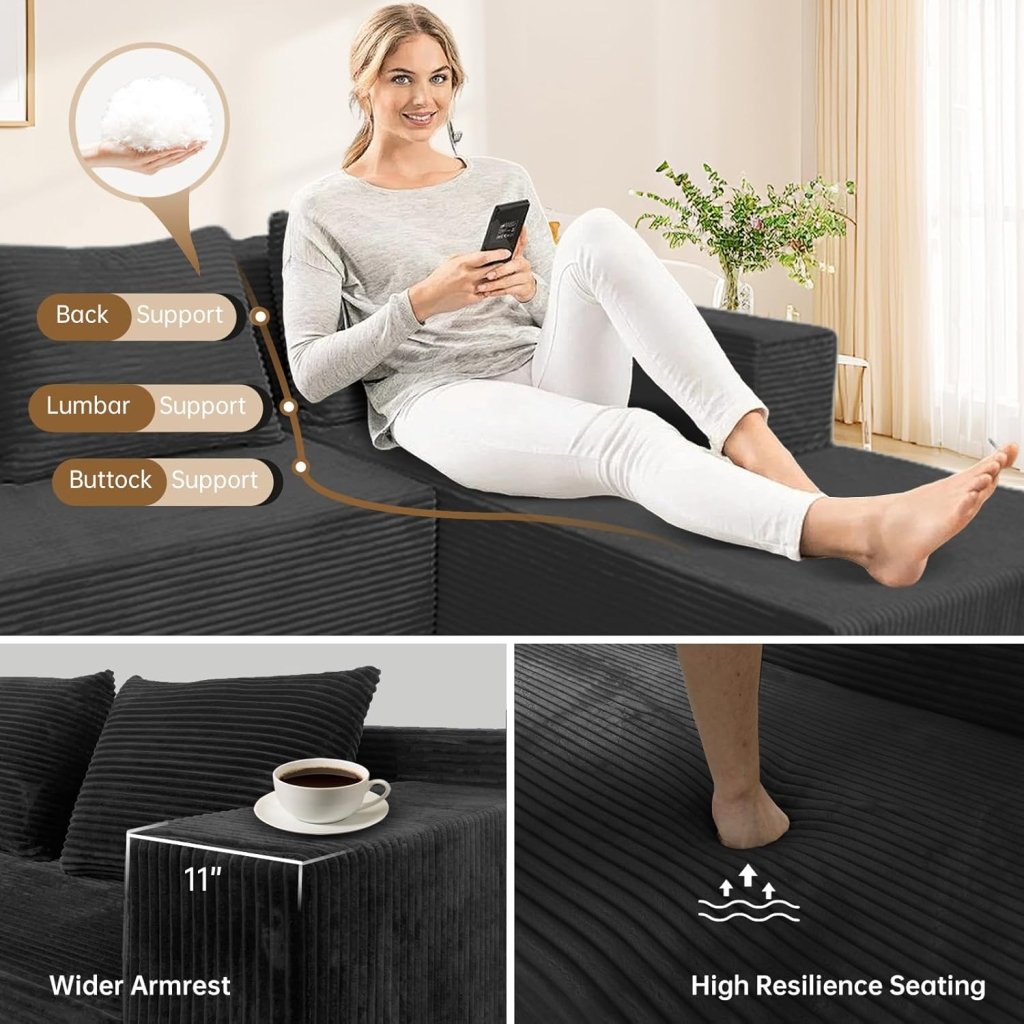 60 inch pull out sofa bed, memory foam sofa with 2 pillows, futon bed, guest bed and pull out sofa, - Wigtrends