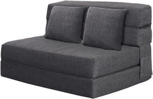 60 inch pull out sofa bed, memory foam sofa with 2 pillows, futon bed, guest bed and pull out sofa, - Wigtrends