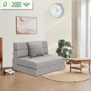 60 inch pull out sofa bed, memory foam sofa with 2 pillows, futon bed, guest bed and pull out sofa, - Wigtrends