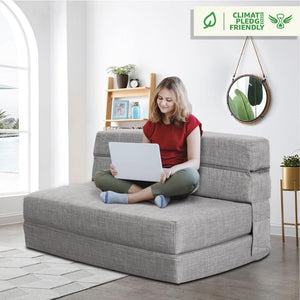 60 inch pull out sofa bed, memory foam sofa with 2 pillows, futon bed, guest bed and pull out sofa, - Wigtrends