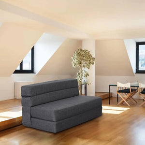 60 inch pull out sofa bed, memory foam sofa with 2 pillows, futon bed, guest bed and pull out sofa, - Wigtrends