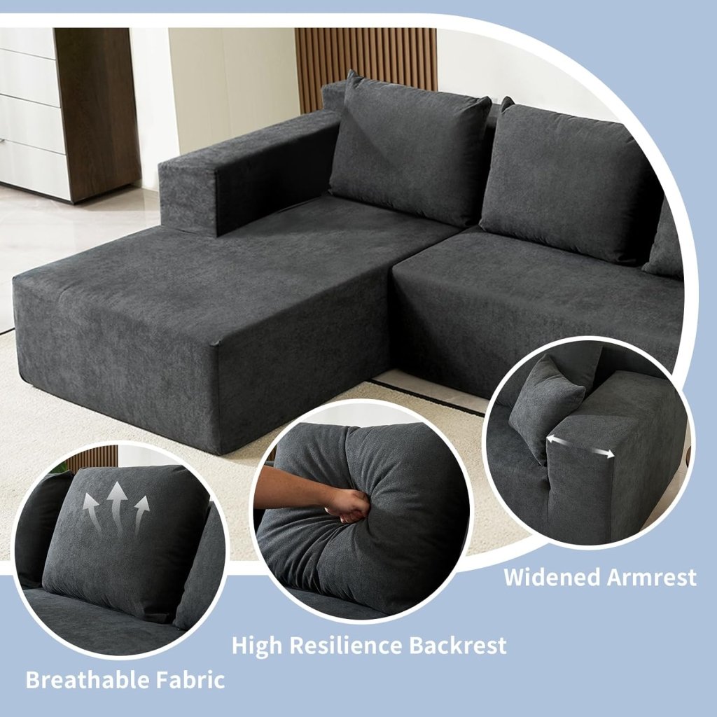 60 inch pull out sofa bed, memory foam sofa with 2 pillows, futon bed, guest bed and pull out sofa, - Wigtrends
