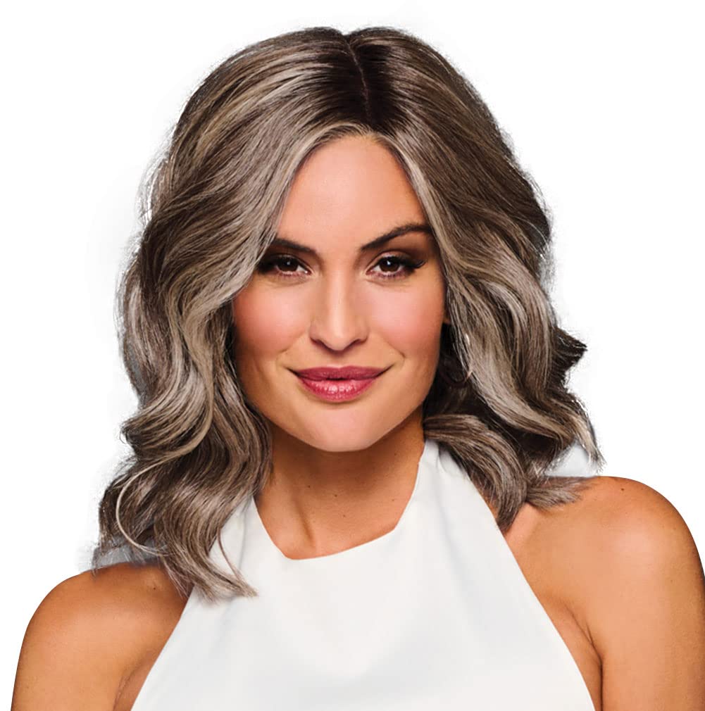 Wavy Layered Wig 100% Hand Tied Shoulder Length synthetic hair