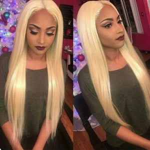 613 Hair Straight HD Lace Front Wig Blonde Human Hair Wigs - Wigtrends