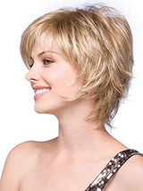 Short Mixed for Women Layered Red Brown Pixie Cut Wig with Bangs Heat Synthetic Short Hair Wigs