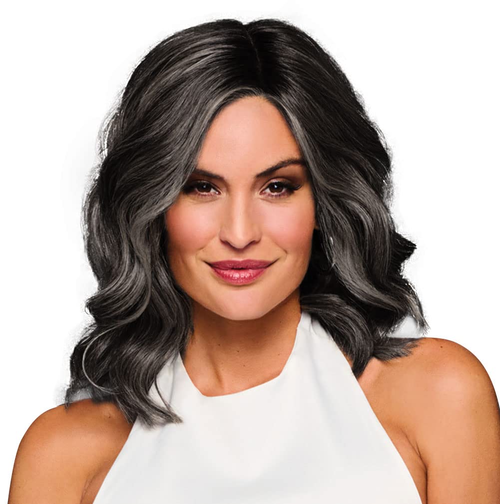 Wavy Layered Wig 100% Hand Tied Shoulder Length synthetic hair