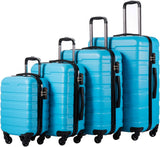 Coolife Luggage 3 Piece Set Suitcase Spinner Hardshell Lightweight TSA Lock