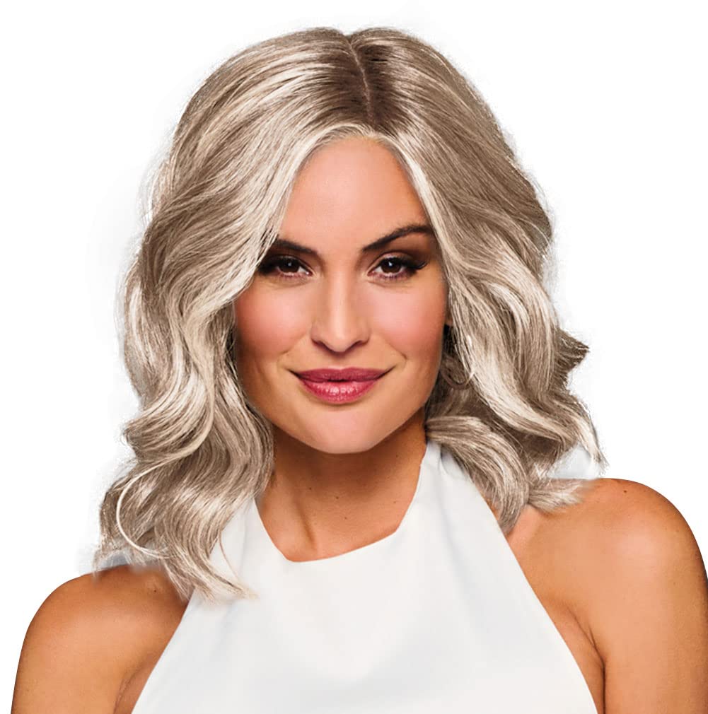 Wavy Layered Wig 100% Hand Tied Shoulder Length synthetic hair