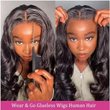 Glueless Bob Wig Human Hair Pre Plucked Body Wave Short Bob Lace Front Wigs