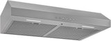 Broan-NuTone BCSQ130SS Three-Speed Glacier Under-Cabinet Range Hood with LED Lights ADA Capable, 1.5 Sones, 375 Max Blower CFM, 30-Inch, Stainless Steel