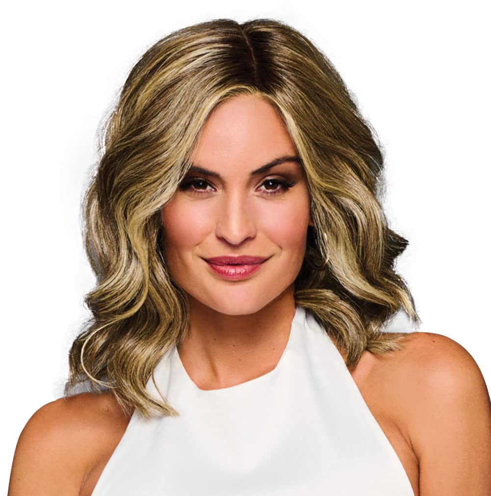 Wavy Layered Wig 100% Hand Tied Shoulder Length synthetic hair