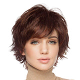 Pixie Cut Wig Short Wigs with Bangs Fiber & Remy Human Hair Wig - Wigtrends