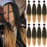 Pre-stretched Braiding Hair 26 Inches -8 Bundles Itch Free Synthetic Hair Extensions