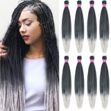 Pre-stretched Braiding Hair 26 Inches -8 Bundles Itch Free Synthetic Hair Extensions