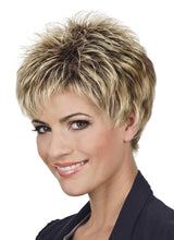 Short Grey Pixie Cut Wigs for White Women Layered Short Silver White Wigs Synthetic