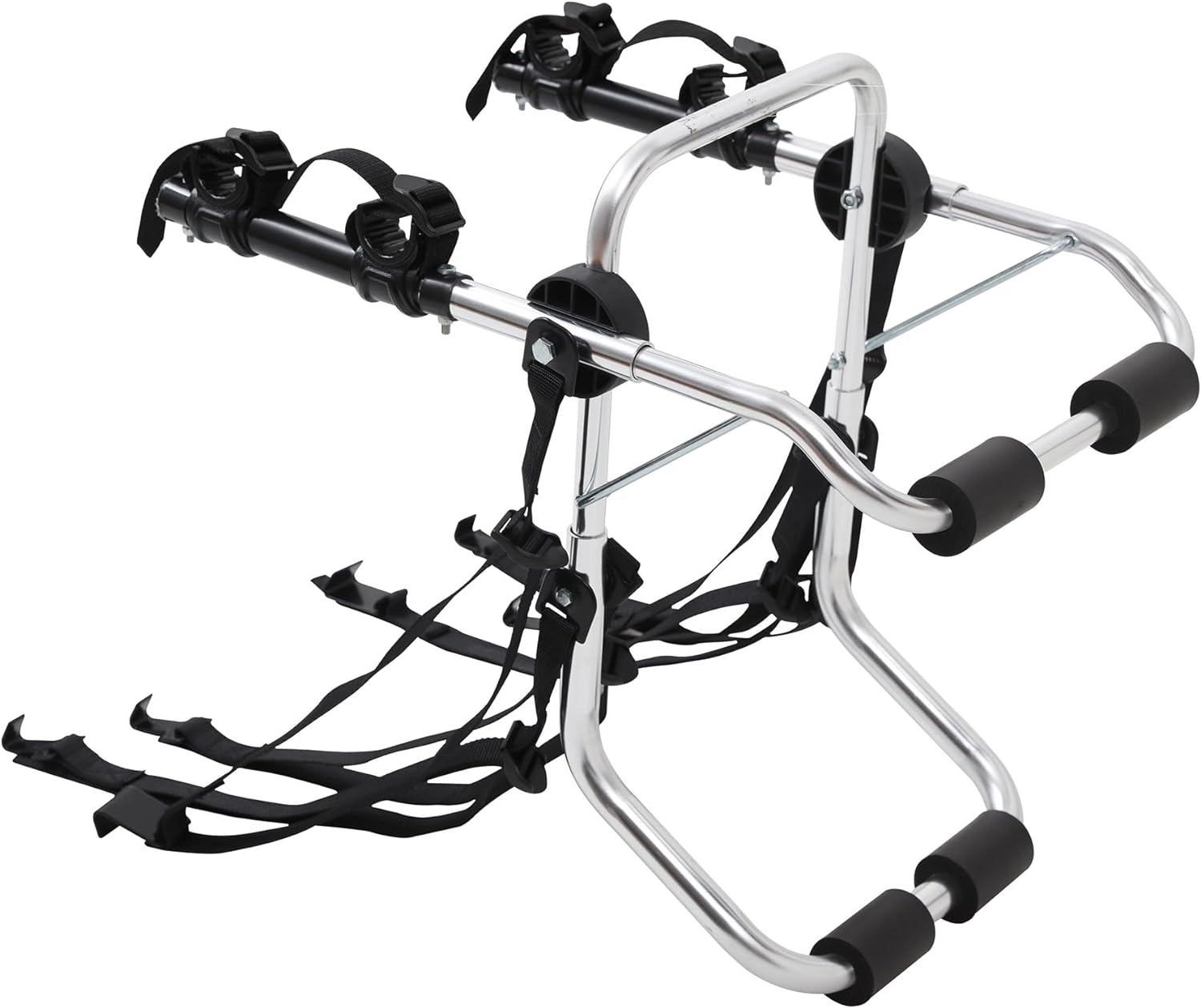 Young 200 lbs. Capacity Hitch Mounted 2-Bike Rack with Lock for Standard, Mountain, Fat Tire Bikes, fit Car, SUV, Van, RV, Trailer, Truck