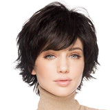 Pixie Cut Wig Short Wigs with Bangs Fiber & Remy Human Hair Wig - Wigtrends