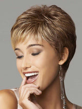 Short Grey Pixie Cut Wigs for White Women Layered Short Silver White Wigs Synthetic