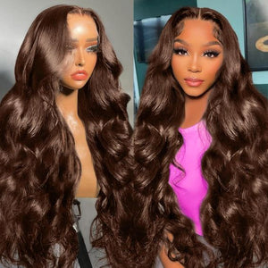 6x5 Lace Glueless Dark Brown #4 Colored Loose Human Hair Wigs - Wigtrends