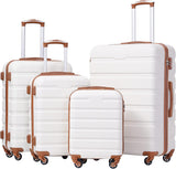 Coolife Luggage 3 Piece Set Suitcase Spinner Hardshell Lightweight TSA Lock