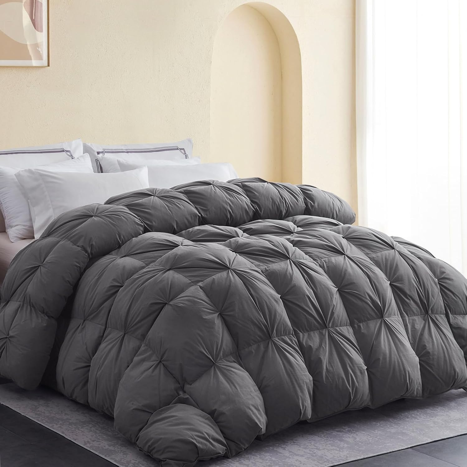 SNOWMAN Premium Down Comforter 3D Baffle Box Design