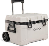 Igloo Trailmate 52Qt Wheeled Cooler, Insulated Hard Shell Ice Chest, Carbonite