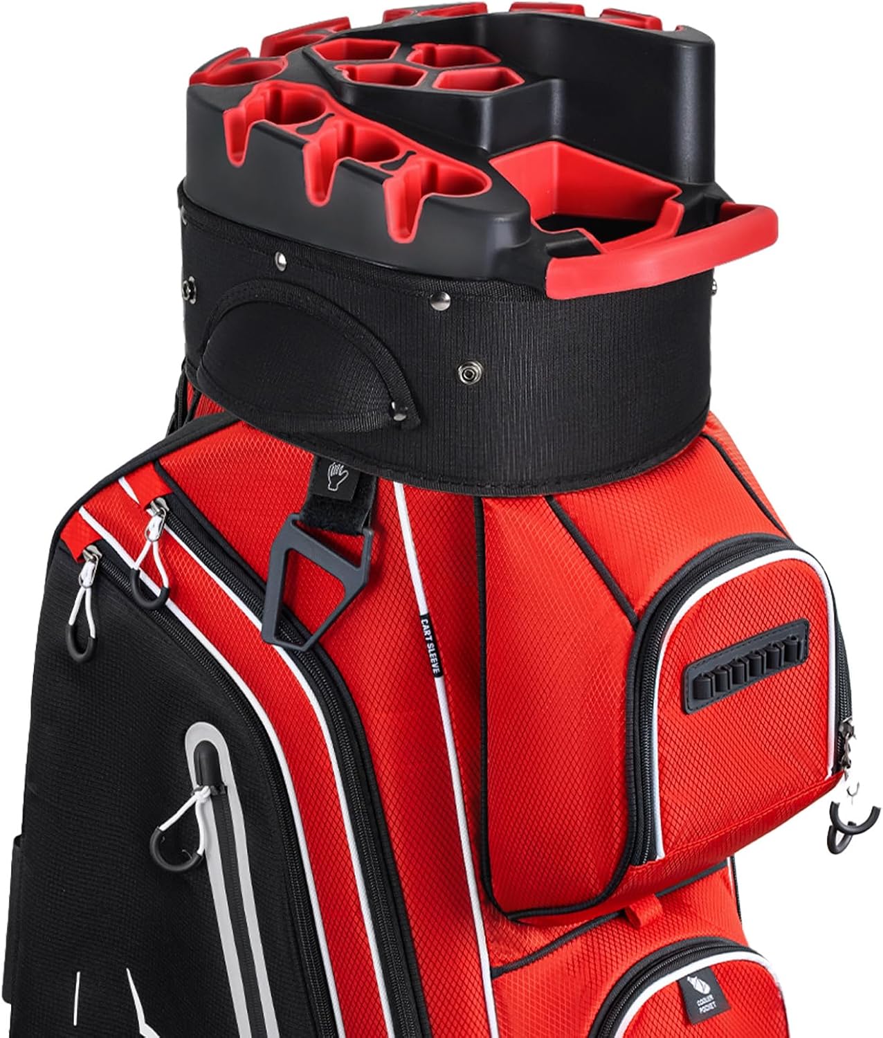 14-Way Golf Cart Bag Pro with Full Length Divider Top, Golf Bag for Men with Handles and Rain Cover