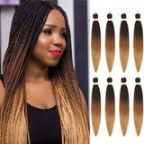 Pre-stretched Braiding Hair 26 Inches -8 Bundles Itch Free Synthetic Hair Extensions