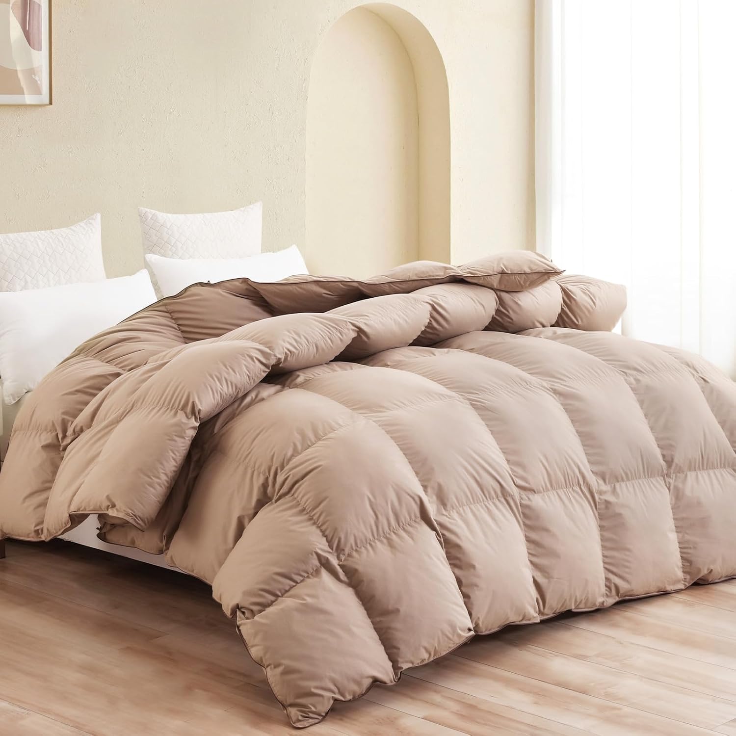 SNOWMAN Premium Down Comforter 3D Baffle Box Design