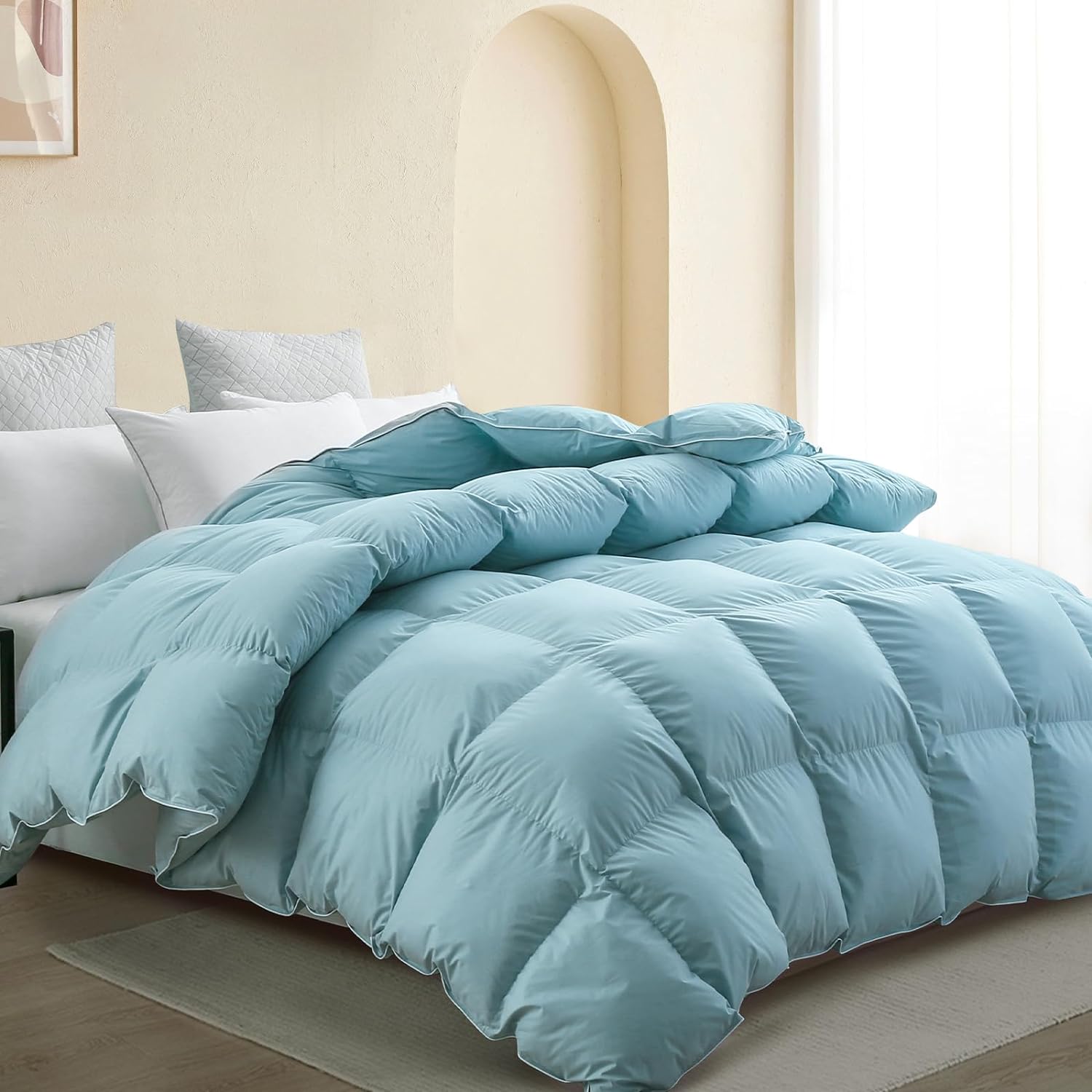 SNOWMAN Premium Down Comforter 3D Baffle Box Design