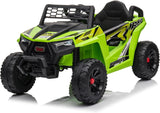 TOBBI 12V Kids Ride on Car, Electric Off-Road UTV Truck with Diverse Functions, Double Open Doors, Safety Belt, Horn, Music, and Lights for Kids Aged 3-5 Years (Rose Red)