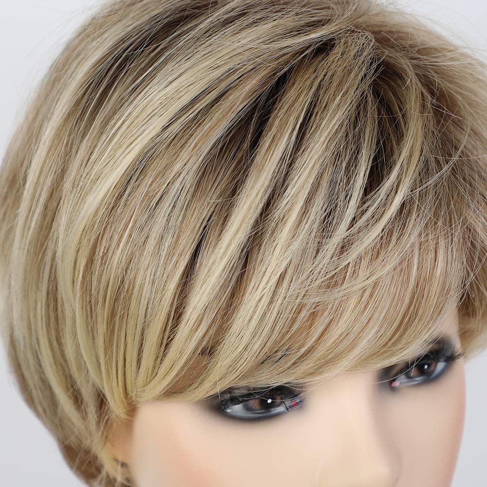 Pixie Cut Human Hair Wigs for Women Pretty Short Gray Wigs for Women Natural Realistic - Wigtrends