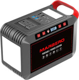 MARBERO Portable Power Station 88Wh Camping Lithium Battery Solar Generator Fast Charging with AC Outlet 120W Peak Power Bank(Solar Panel Optional) for Home Backup Outdoor Emergency RV Van Hunting