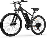 Qlife Racer Electric Bike for Adults - 21-Speed Mountain Ebike with Peak 1200W 28MPH Brushless Motor, 48V10.4Ah Removable Battery, 27.5X2.1 Tire Step Over E-MTB, Up to 50 Miles(PAS1), E Bikes
