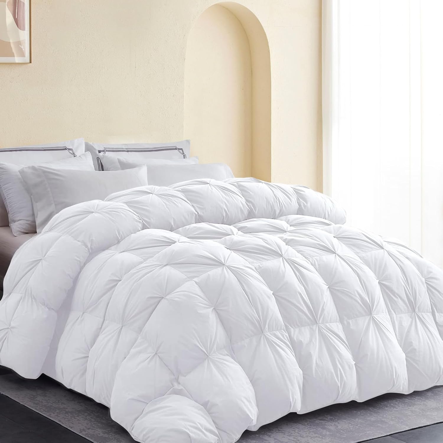 SNOWMAN Premium Down Comforter 3D Baffle Box Design