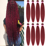 Pre-stretched Braiding Hair 26 Inches -8 Bundles Itch Free Synthetic Hair Extensions