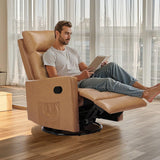 Sweetcrispy Massage Recliner Chair for Adults, Adjustable Home Theater Seating with Lumbar Support for Living Room, Modern Fabric Reclining, Pure Black