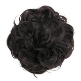 Messy Scrunchie Bun Voluminous Wavy Hairpiece Heat-resistant Synthetic Fibres Blond Mix