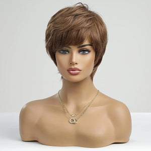 Pixie Cut Human Hair Wigs for Women Pretty Short Gray Wigs for Women Natural Realistic - Wigtrends