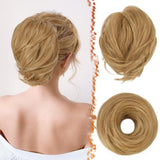 Hair Bun Ponytail Extension Straight Synthetic Hairpiece Fully Short Ponytail