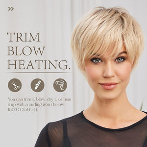 Pixie Cut Human Hair Wigs for Women Pretty Short Gray Wigs for Women Natural Realistic - Wigtrends