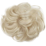 Messy Scrunchie Bun Voluminous Wavy Hairpiece Heat-resistant Synthetic Fibres Blond Mix