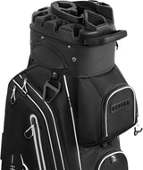 14-Way Golf Cart Bag Pro with Full Length Divider Top, Golf Bag for Men with Handles and Rain Cover