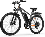 Qlife Racer Electric Bike for Adults - 21-Speed Mountain Ebike with Peak 1200W 28MPH Brushless Motor, 48V10.4Ah Removable Battery, 27.5X2.1 Tire Step Over E-MTB, Up to 50 Miles(PAS1), E Bikes