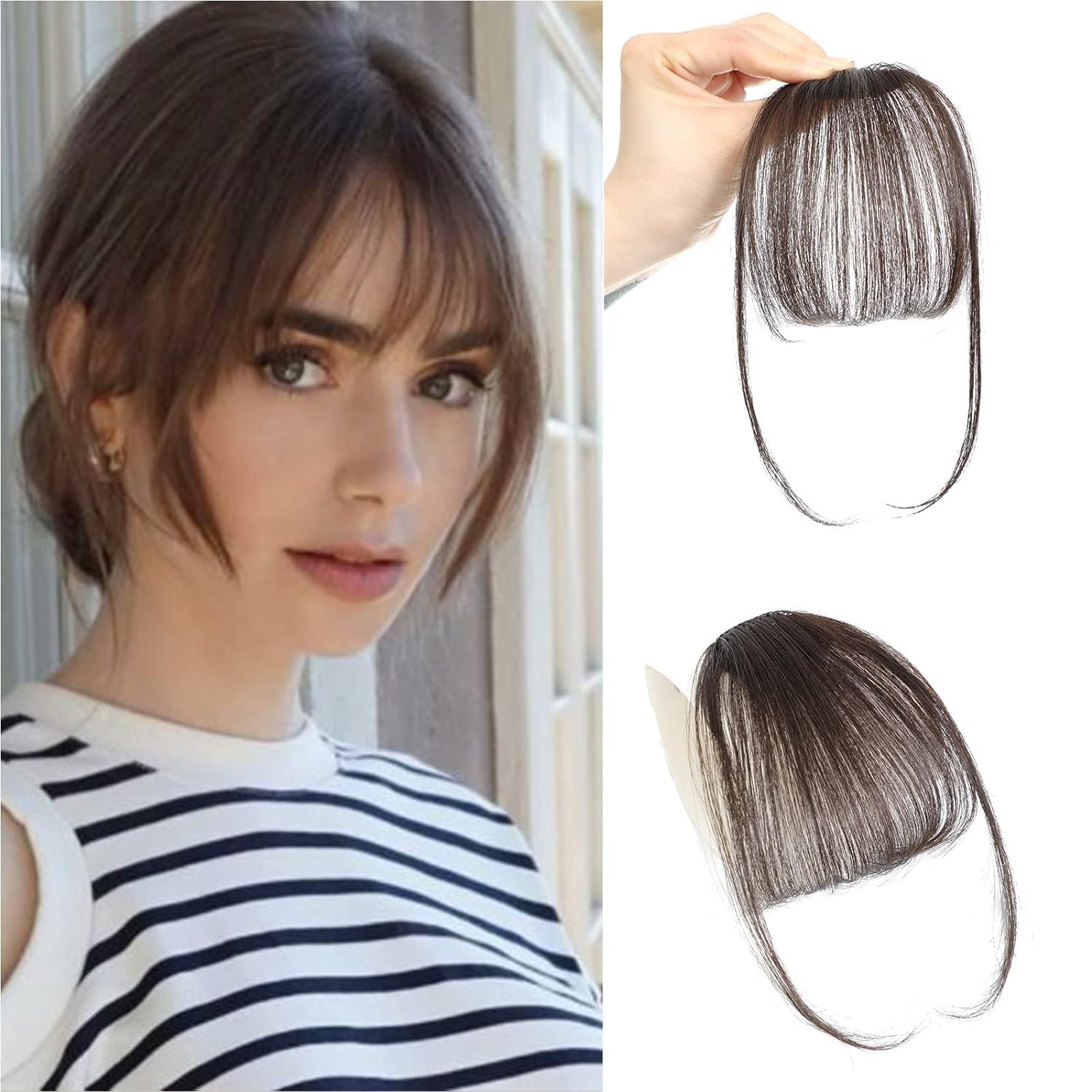 Clip In Bangs 100% Human Hair Bangs Clip In Hair Extensions Clip On Bangs Wigs