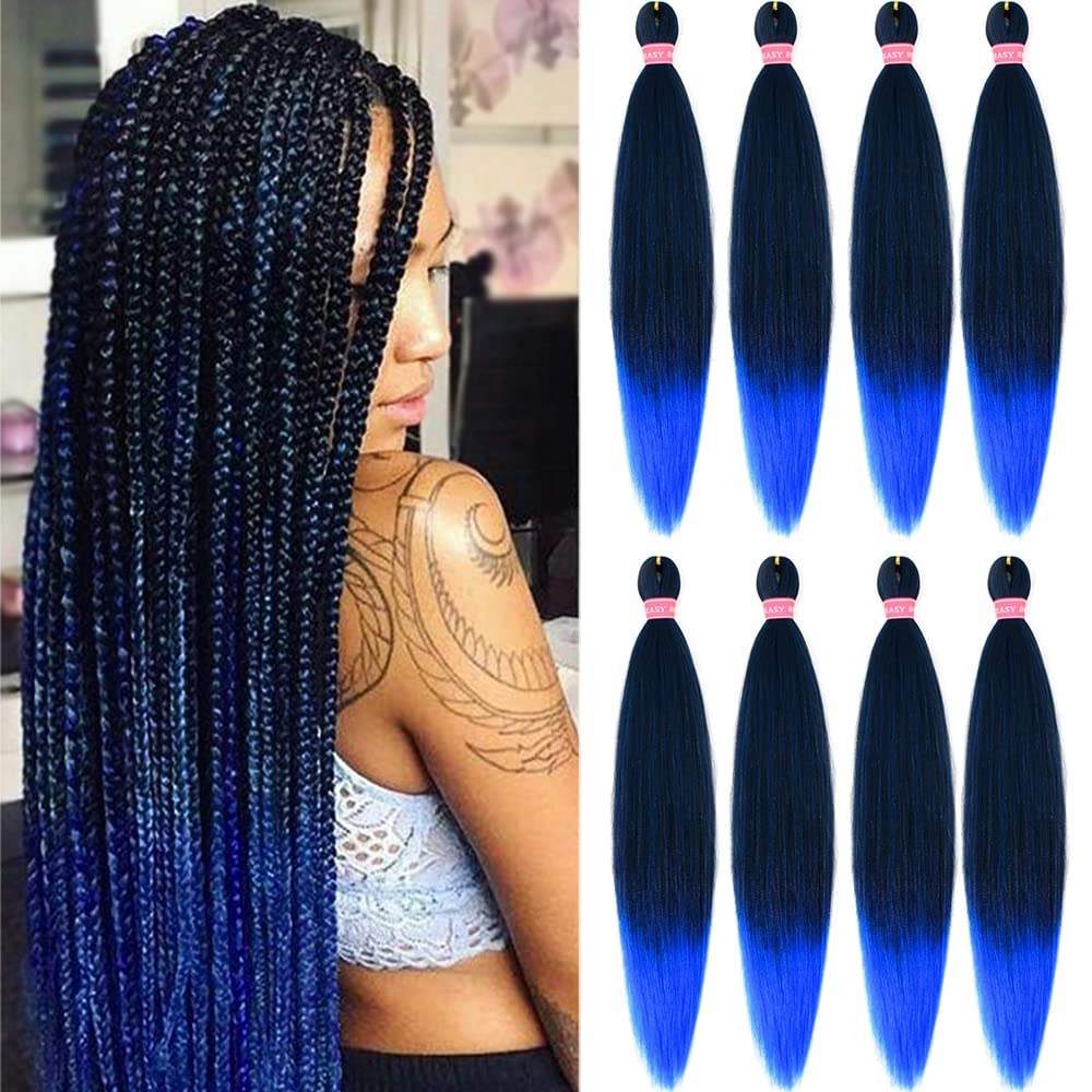 Pre-stretched Braiding Hair 26 Inches -8 Bundles Itch Free Synthetic Hair Extensions