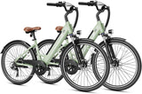 Jasion YC1/ST 26" Electric Bike, 750W Peak Motor, Step-Through Ebike for Adults, 360WH Removable Battery, Up to 40miles, Max 23MPH Urban Commuter E-Bike, 7 Speeds & Front Suspension