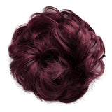 Messy Scrunchie Bun Voluminous Wavy Hairpiece Heat-resistant Synthetic Fibres Blond Mix