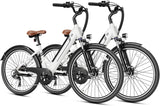 Jasion YC1/ST 26" Electric Bike, 750W Peak Motor, Step-Through Ebike for Adults, 360WH Removable Battery, Up to 40miles, Max 23MPH Urban Commuter E-Bike, 7 Speeds & Front Suspension